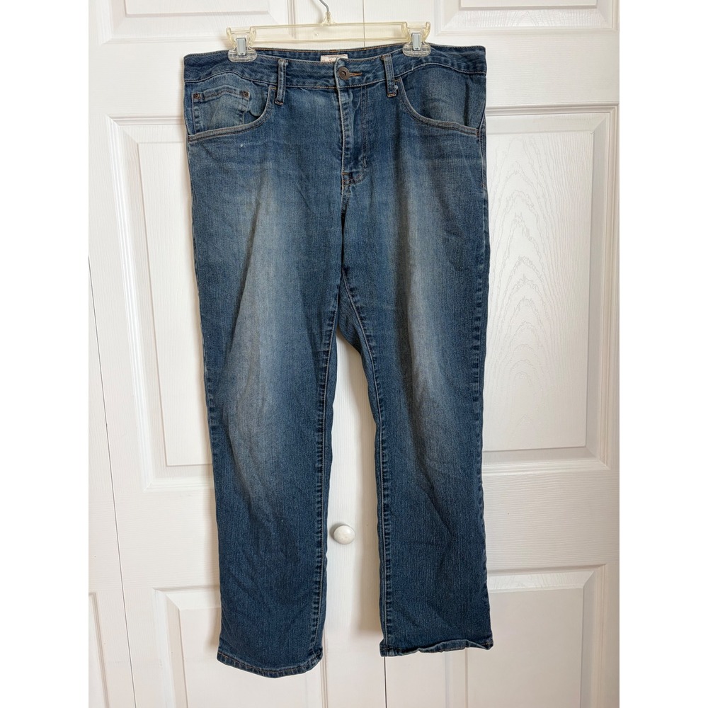 Weatherproof Vintage Mens Straight Fit Jeans Medium Wash Blue 34x30 Stretch - Picture 1 of 8